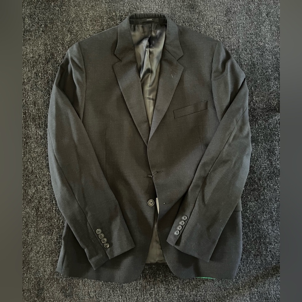 Men’s Dark Charcoal/Black Paul Smith 2 button sport coat Gents Modern Fit 44/54